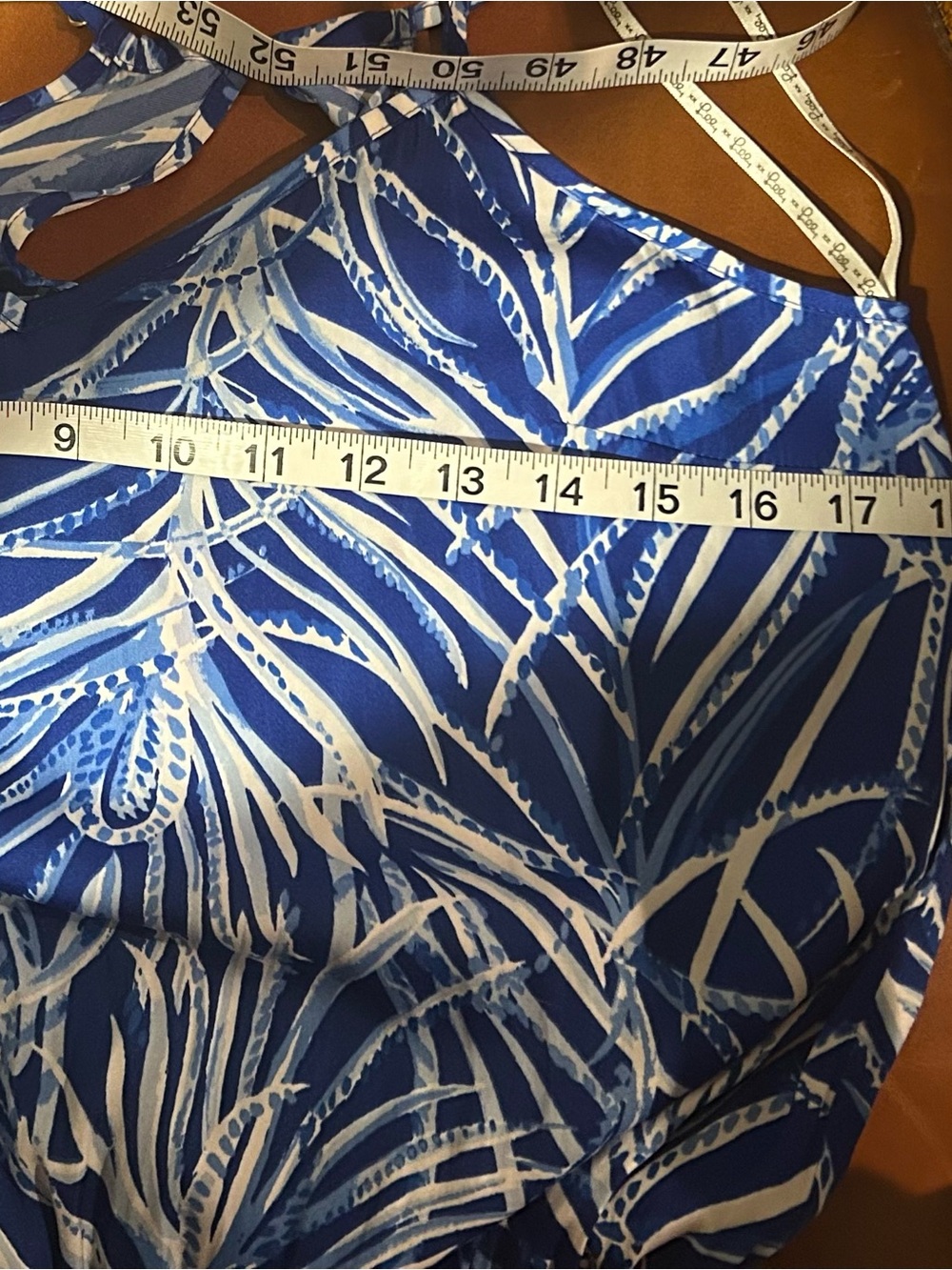 Lilly Pulitzer Dusk Jumpsuit Blue & white Size Small. PTP 18 Gorgeous Blue 💕 - Picture 7 of 7